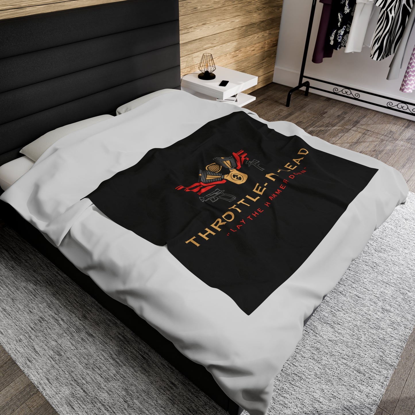 Throttle-N-Lead Velveteen Plush Blanket