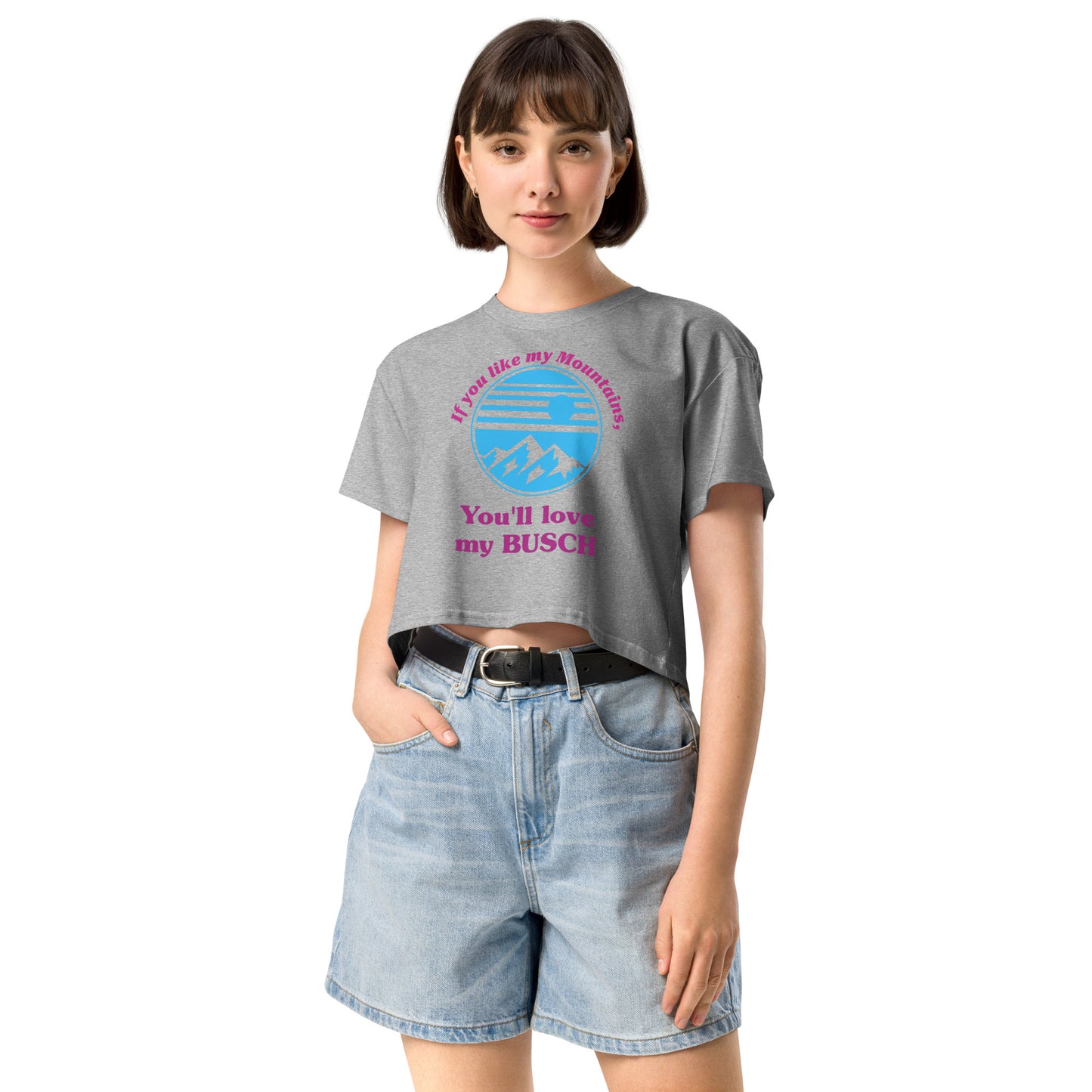 Throttle-N-Lead Women's Busch Crop T