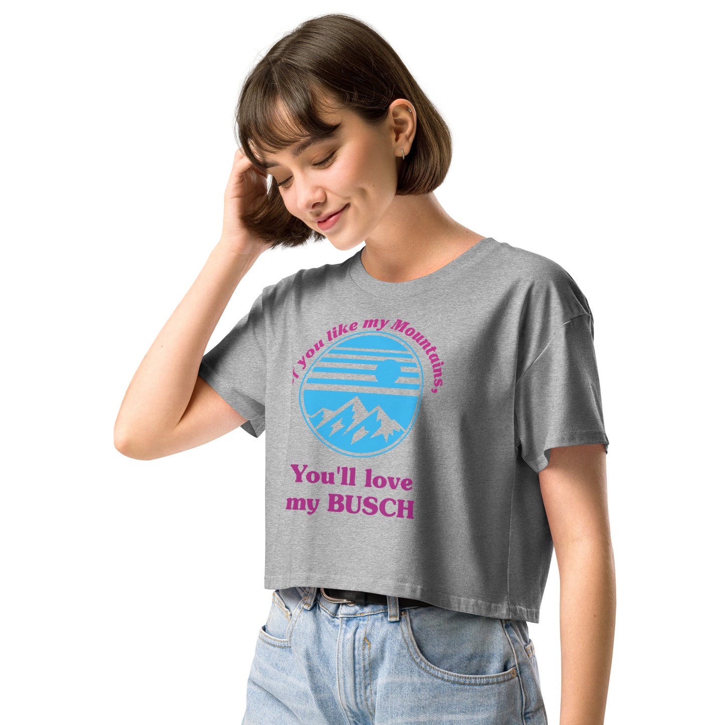 Throttle-N-Lead Women's Busch Crop T
