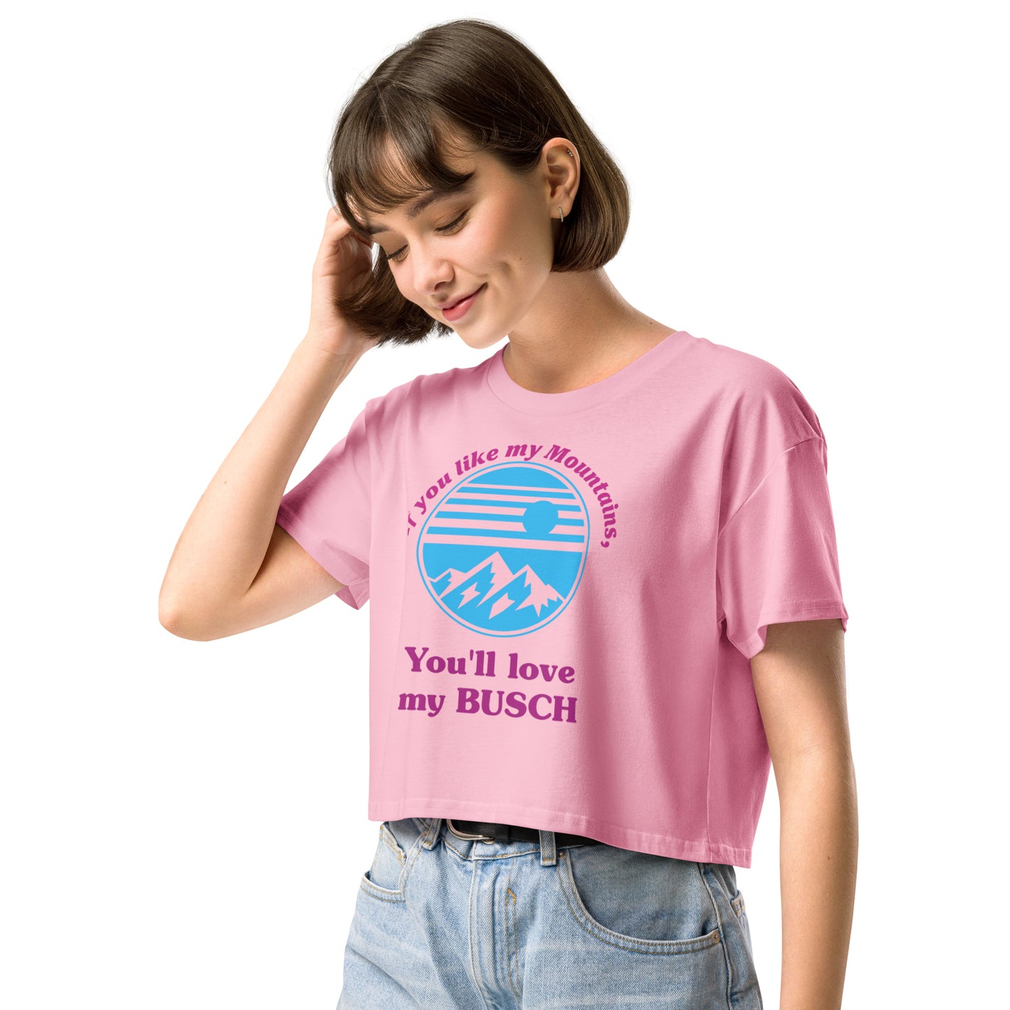 Throttle-N-Lead Women's Busch Crop T