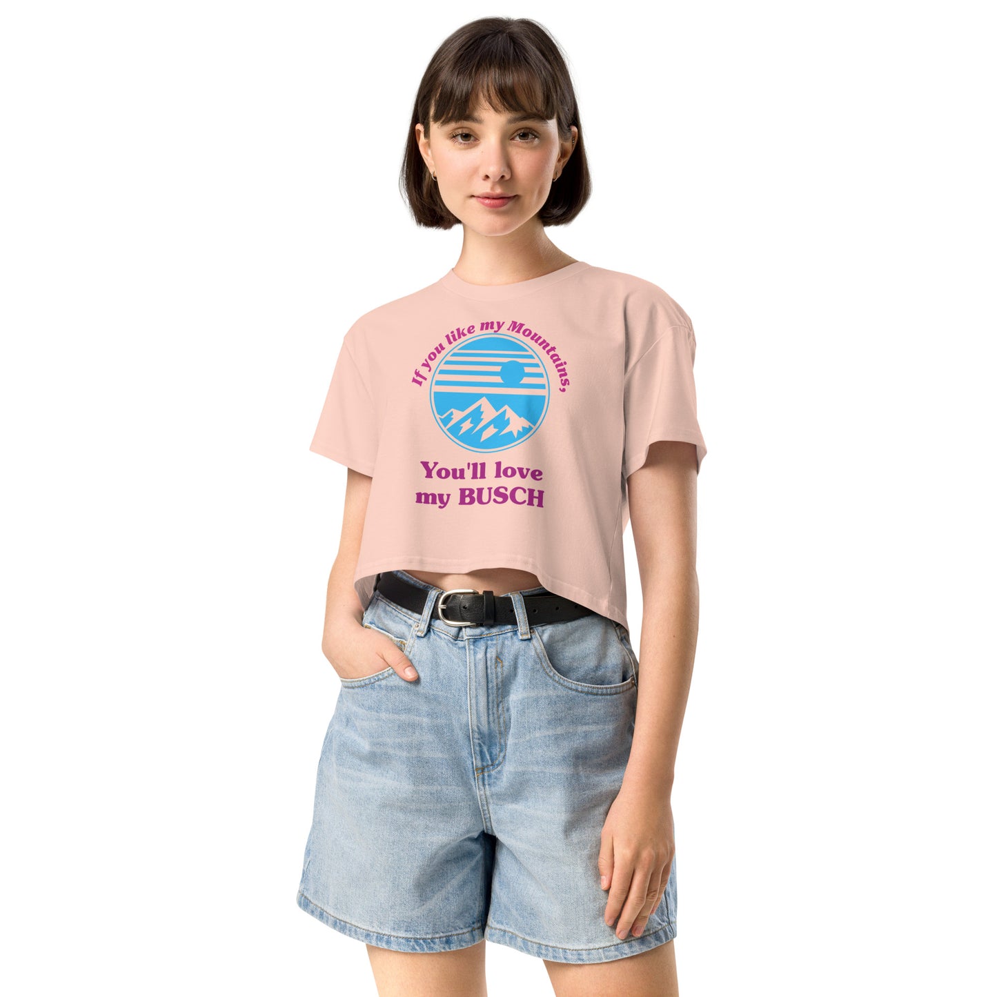 Throttle-N-Lead Women's Busch Crop T