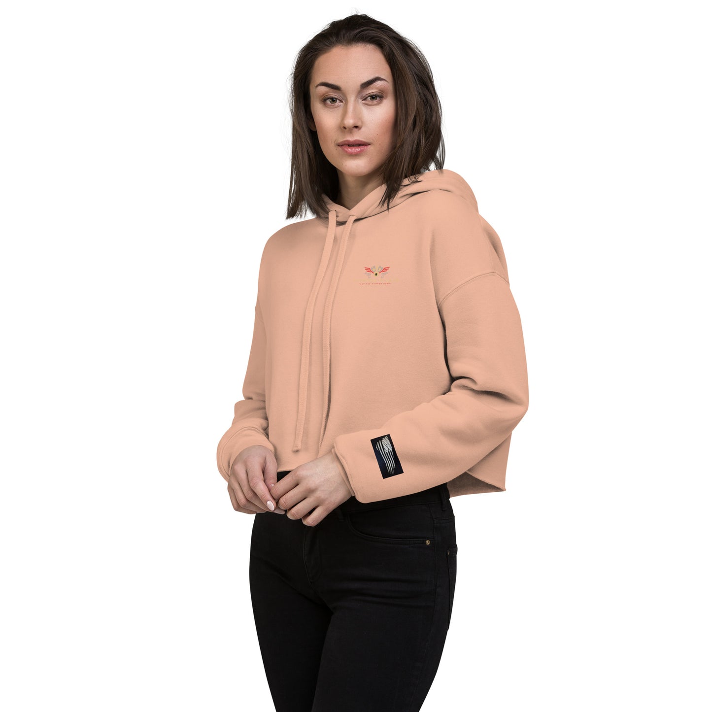 Throttle-N-Lead HFD women's crop hoodie