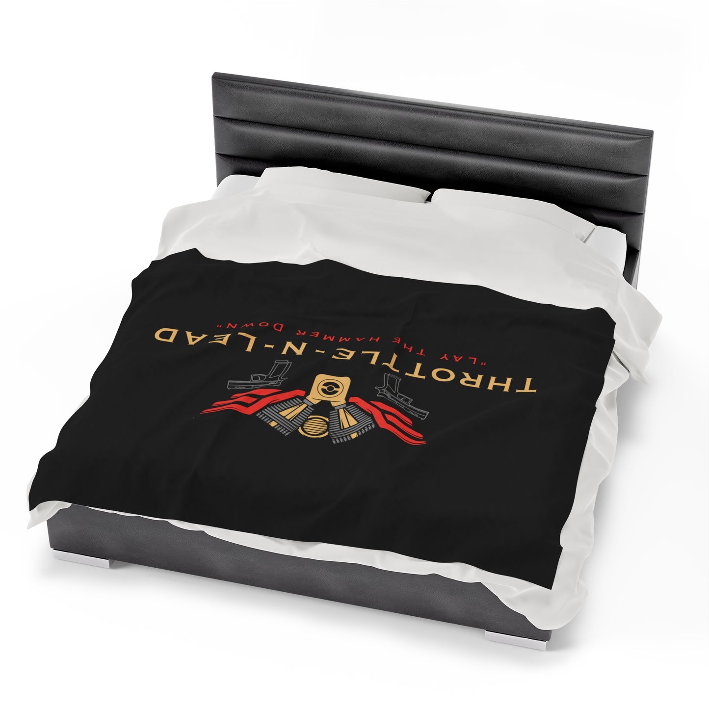 Throttle-N-Lead Velveteen Plush Blanket