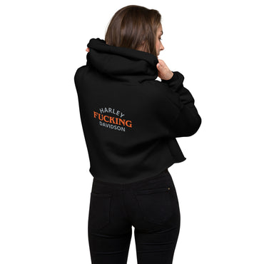 Throttle-N-Lead HFD women's crop hoodie